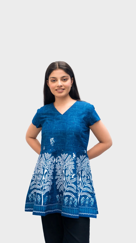 Anikrriti Blue Peplum top - Anikrriti
