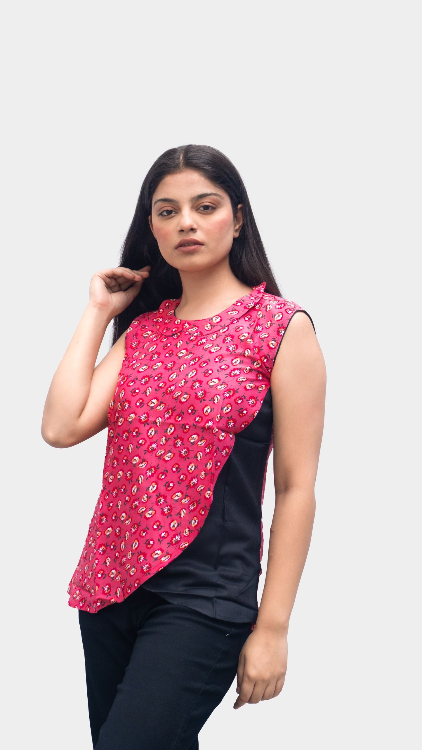 Blushing in Pink: A Chic Rayon Top by Anikrriti"
